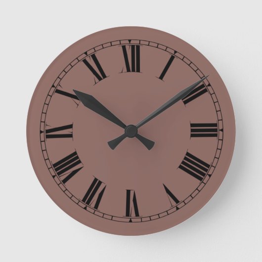 Horloge Ronde Brandy Solid Color (Recto)