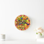Horloge Ronde Brasil Toucans (Maison)