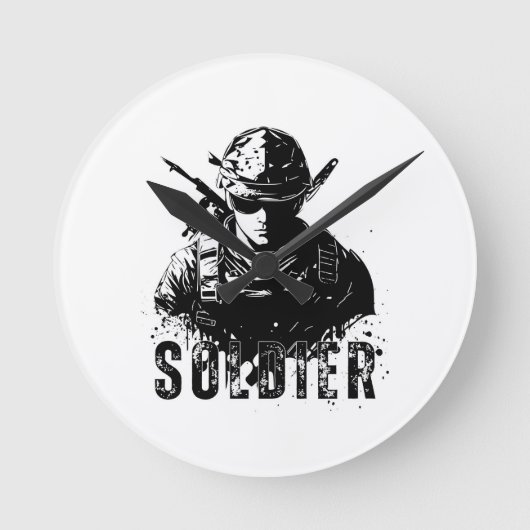 Horloge Ronde Bravoure dans chaque coup (Recto)