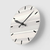 Horloge Ronde Brayures beiges (Angle)