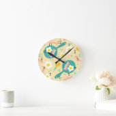 Horloge Ronde Breakfast Pattern (Maison)