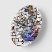 HORLOGE RONDE BRICK WALL (Angle)