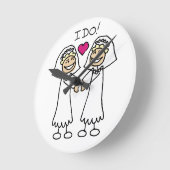 Horloge Ronde Bride I do (Angle)