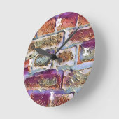 HORLOGE RONDE BRIQUES (Angle)