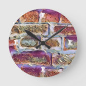 HORLOGE RONDE BRIQUES (Recto)