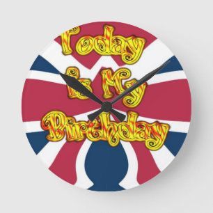 Horloge Ronde British Birday Gifts Art Print