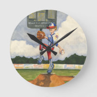 Broc de base-ball sur le monticule par geai