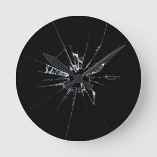 Horloge Ronde Broken Glass No 1