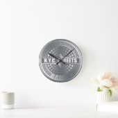 Horloge Ronde Bronx de couverture de trou (Maison)