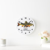 Horloge Ronde Brook Trout Fisherman (Maison)