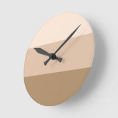 Horloge Ronde Brown Ombre strié (Angle)