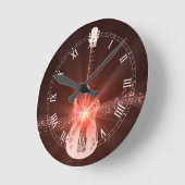 Horloge Ronde Brûler la guitare (Angle)