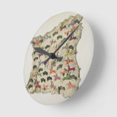 Horloge Ronde Buffalo hunt (Angle)
