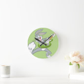 Horloge Ronde BUGS BUNNY™ Rocking sur guitare (Maison)