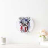 Horloge Ronde Bulldog américain (Maison)