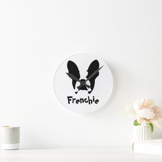 Horloge Ronde bulldog français (Maison)