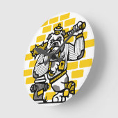 Horloge Ronde Bulldog Gang (Angle)