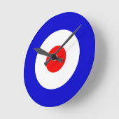 Horloge Ronde Bullseye (Angle)