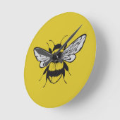 Horloge Ronde Bumble Bee (Angle)
