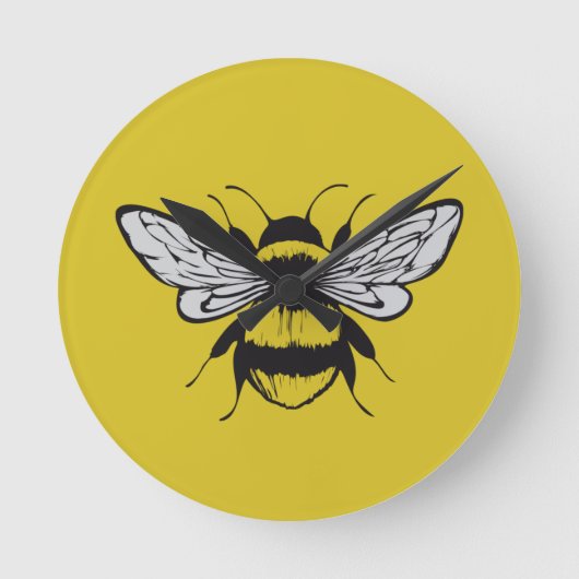 Horloge Ronde Bumble Bee (Recto)