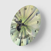 Horloge Ronde Bumble Bee On Clematis Flower (Angle)