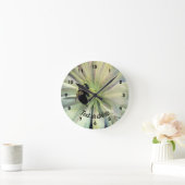 Horloge Ronde Bumble Bee On Clematis Flower (Maison)