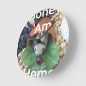 Horloge Ronde Bunny Home Honey Am Home (Angle)