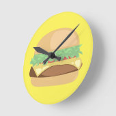 Horloge Ronde Burger Time ! (Angle)