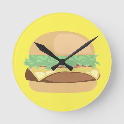 Horloge Ronde Burger Time ! (Recto)