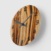 Horloge Ronde Burned Bristlecone Pine Tree Trunk (Angle)