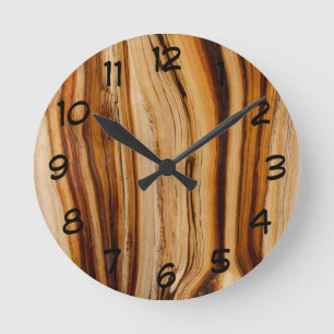 Horloge Ronde Burned Bristlecone Pine Tree Trunk