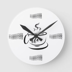 Horloge Ronde C’est l’heure du café