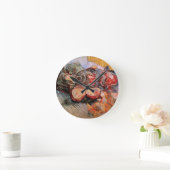 Horloge Ronde Cabbages rouges et oignons par Vincent van Gogh (Maison)