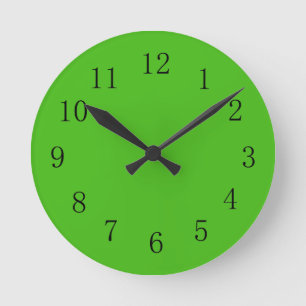 Horloge Ronde Cachette de Kelly Green Wall