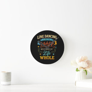 Horloge Ronde Cadeau de danseur de toute une vie pour la danse e