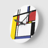 Horloge Ronde Cadeau de flacons - Piet Mondrian (Angle)