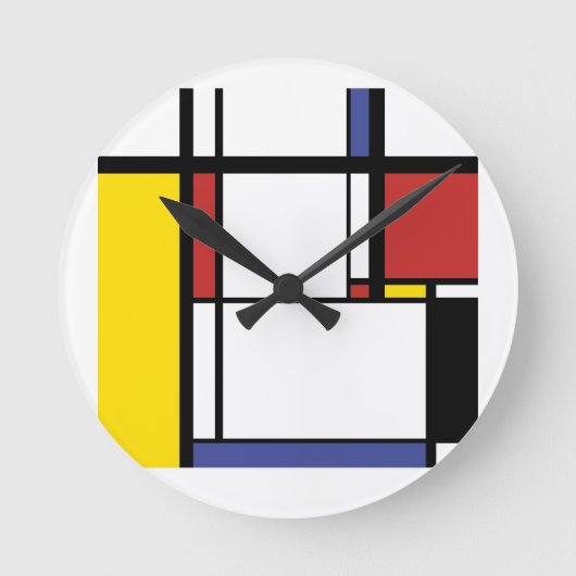 Horloge Ronde Cadeau de flacons - Piet Mondrian (Recto)