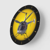 Horloge Ronde Cadeau de l'horloge volante de l'hélicoptère (Angle)