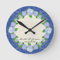 Cadeau de mariage formel floral de dentelle bleue