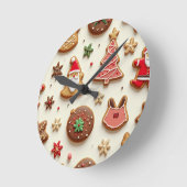 Horloge Ronde cadeau de noël (Angle)