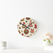 Horloge Ronde cadeau de noël (Maison)