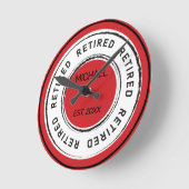 Horloge Ronde Cadeau de retraite de retraite (Angle)