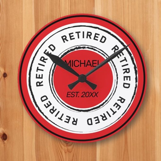 Horloge Ronde Cadeau de retraite de retraite