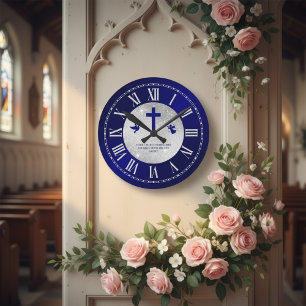 Horloge Ronde Cadeau Élégant pour Remercier un Pasteur Église
