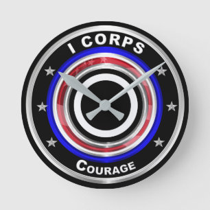 Horloge Ronde Cadeau souvenir du I Corps “America’s Corps”