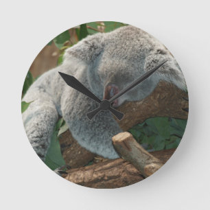 Horloge Ronde Cadeaux de destin d'animaux d'amour d'ours de koal
