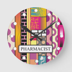 Horloge Ronde Cadeaux de pharmacie d'Artsy