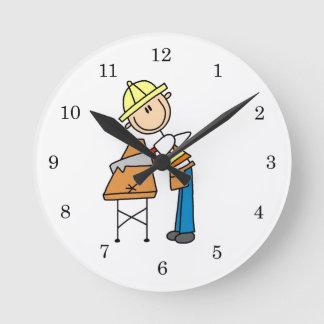 Horloge Ronde Cadeaux de sciage de bois de construction