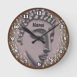 Horloge Ronde cadran Bouddha Paix