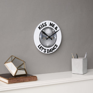 Horloge Ronde CADRAN DE MUR THÈME DISCO (inspiré de Styles)